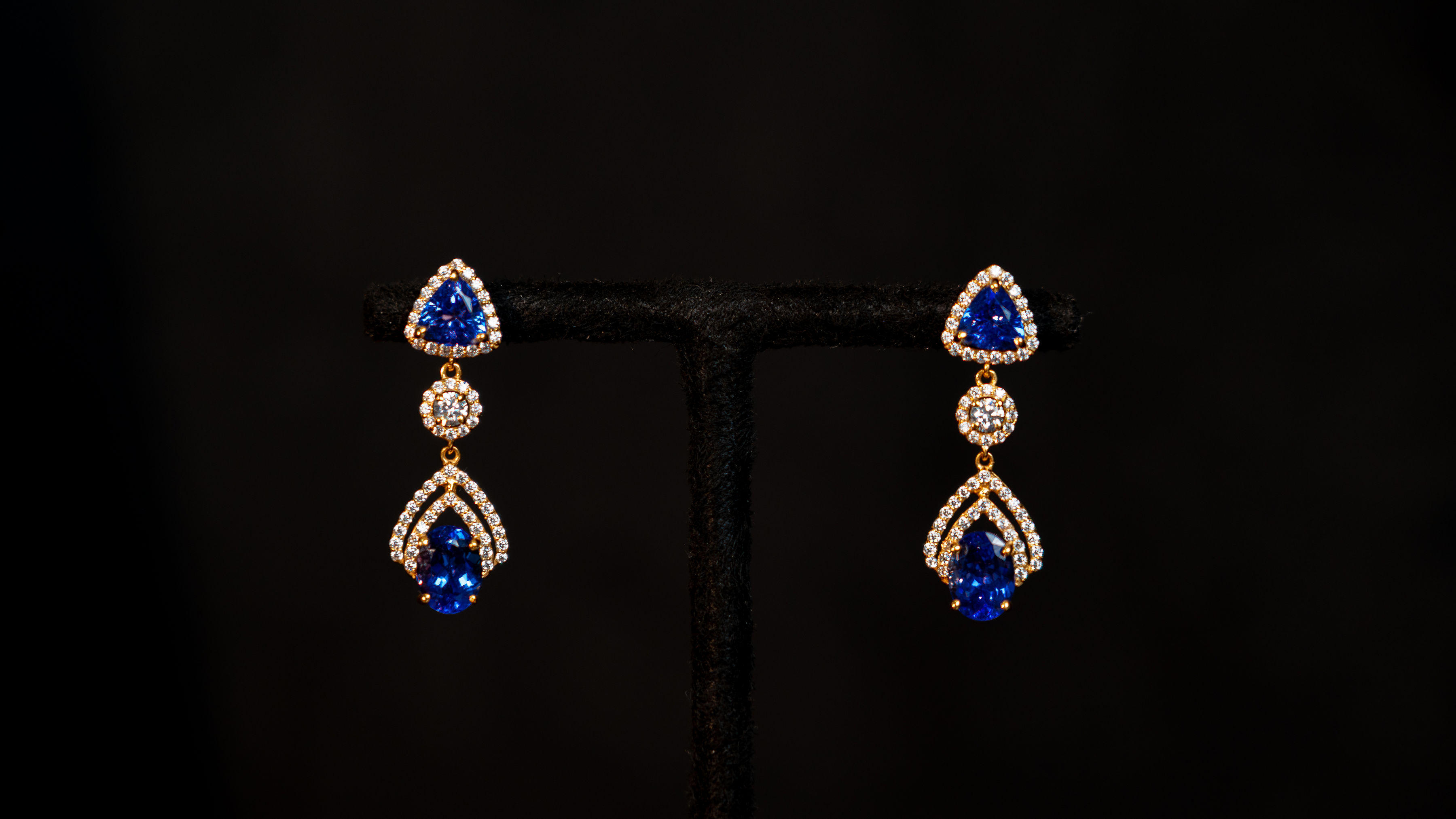 The Tanzanite Elegance Earrings
